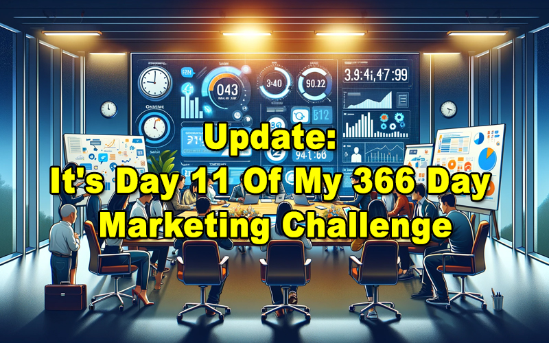 Read more about the article Update: It’s Day 11 Of My 366 Day Marketing Challenge