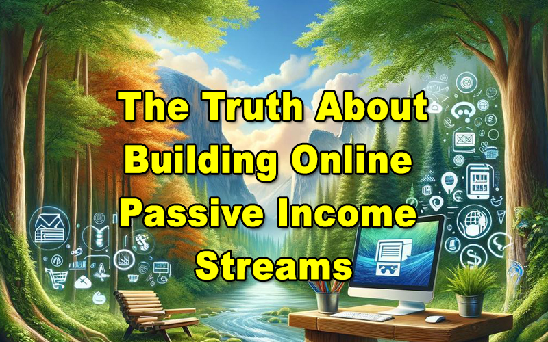 You are currently viewing The Truth About Building Online Passive Income Streams