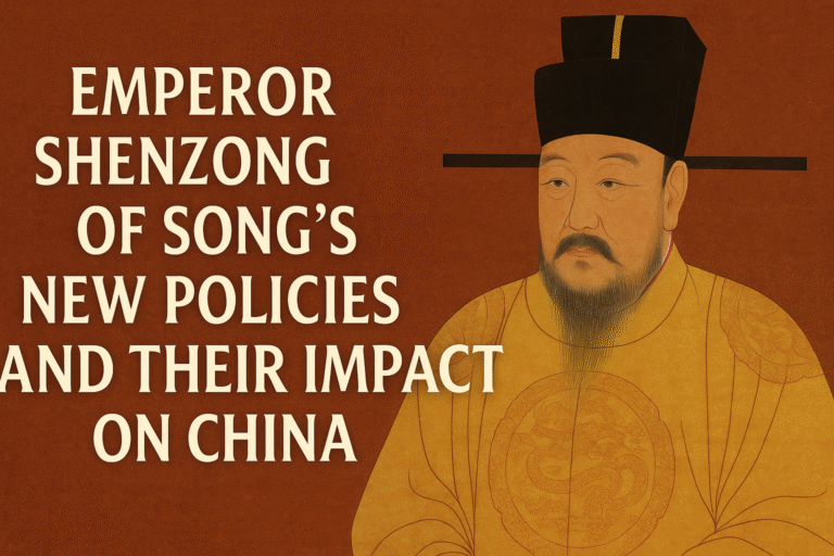 Emperor Shenzong Of Song’s New Policies And Their Impact On China
