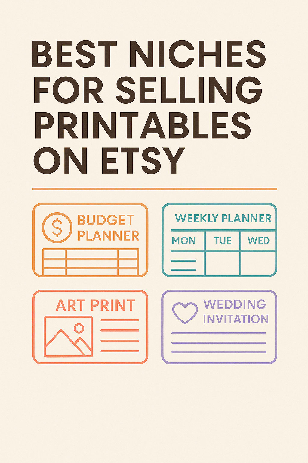 Best Niches For Selling Printables On Etsy That Make Passive Income